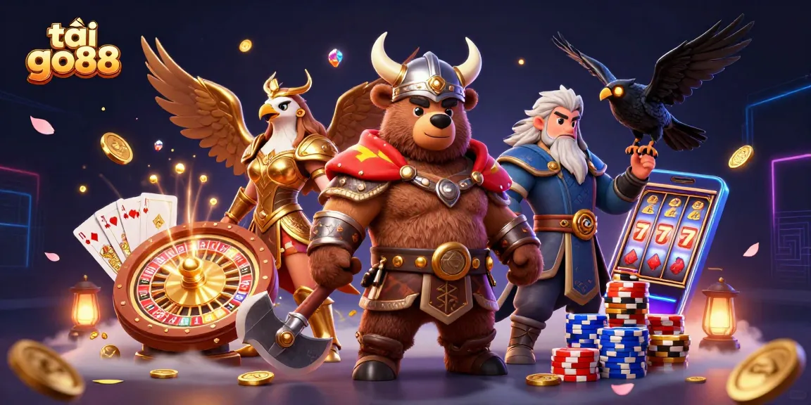 Experience the thrill of tải go88 with vibrant 3D casino characters and dynamic gaming elements.